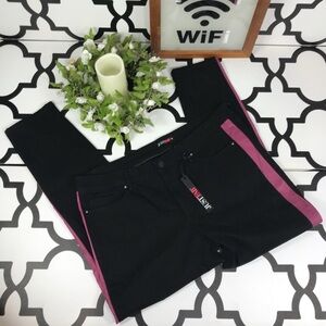 Black and Pink Jeans